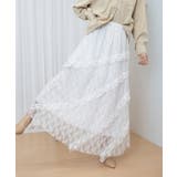 ティアードロングスカート白レーススカート | ANGELCLOSET | 詳細画像26