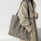 千鳥柄 | 千鳥格子トートバッグ レディース 大容量 | SUNSHINE CLOSET