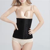 ブラック | ウエストニッパー コルセット ダイエット | ANGELCLOSET