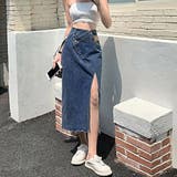 デニムスカート ウエストレイヤード風美脚 | SUNSHINE CLOSET | 詳細画像10 