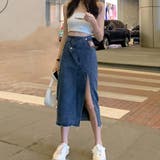 デニムスカート ウエストレイヤード風美脚 | SUNSHINE CLOSET | 詳細画像11 