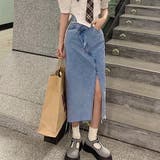 デニムスカート ウエストレイヤード風美脚 | SUNSHINE CLOSET | 詳細画像5 