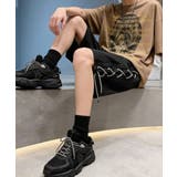 韓国風男女兼用ハーフパンツストリート ワイド短パン ルーズデニムショーツ膝丈Y2… | SUNSHINE CLOSET | 詳細画像13 