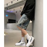韓国風男女兼用ハーフパンツストリート ワイド短パン ルーズデニムショーツ膝丈Y2… | SUNSHINE CLOSET | 詳細画像18 