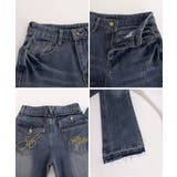 レトロ風ブーツカットデニム美脚脚長 ローライズベルボトム 足長見え | SUNSHINE CLOSET | 詳細画像18 