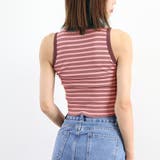 クロップド丈 タンクトップ ボーダー柄 | ANGELCLOSET | 詳細画像13