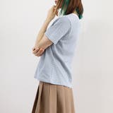 ヘンリーネック Tシャツ ボーダー柄半袖 | ANGELCLOSET | 詳細画像15