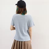 ヘンリーネック Tシャツ ボーダー柄半袖 | ANGELCLOSET | 詳細画像16