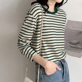 ボーダー柄tシャツ 長袖カットソー 春秋 | ANGELCLOSET | 詳細画像10