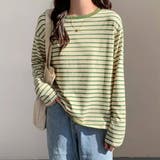 ボーダー柄tシャツ 長袖カットソー 春秋 | ANGELCLOSET | 詳細画像11