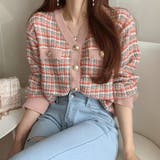 チェック柄 ニットカーディガン 春秋冬 | SUNSHINE CLOSET | 詳細画像1