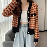 チェック柄 ニットカーディガン 春秋冬 | SUNSHINE CLOSET | 詳細画像4