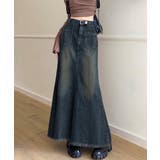 フリンジデニムスカートマーメイドスカート | SUNSHINE CLOSET | 詳細画像1