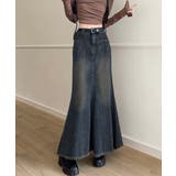 フリンジデニムスカートマーメイドスカート | SUNSHINE CLOSET | 詳細画像2