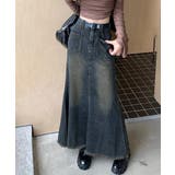 フリンジデニムスカートマーメイドスカート | SUNSHINE CLOSET | 詳細画像3