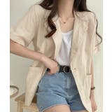 テーラードジャケット綿麻サマージャケット | SUNSHINE CLOSET | 詳細画像1 