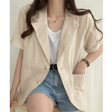 テーラードジャケット綿麻サマージャケット | SUNSHINE CLOSET | 詳細画像2 