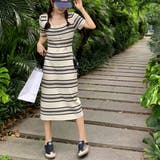 ワンピース ボーダー柄ニットワンピース | SUNSHINE CLOSET | 詳細画像13