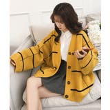 ニットカーディガン BIGチェック柄秋冬 | SUNSHINE CLOSET | 詳細画像12 