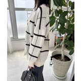 ニットカーディガン BIGチェック柄秋冬 | SUNSHINE CLOSET | 詳細画像21 