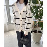 ニットカーディガン BIGチェック柄秋冬 | SUNSHINE CLOSET | 詳細画像24 