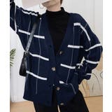 ニットカーディガン BIGチェック柄秋冬 | SUNSHINE CLOSET | 詳細画像30 