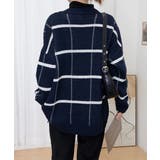 ニットカーディガン BIGチェック柄秋冬 | SUNSHINE CLOSET | 詳細画像32 