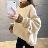 裏起毛 ロゴトレーナー レディース 韓国 | SUNSHINE CLOSET | 詳細画像7 