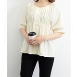 半袖シャツブラウス シャーリングトップス | ANGELCLOSET | 詳細画像11