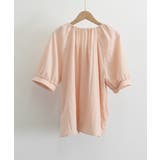 半袖シャツブラウス シャーリングトップス | ANGELCLOSET | 詳細画像16