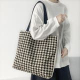 千鳥格子トートバッグ レディース 大容量 | SUNSHINE CLOSET | 詳細画像1 