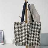 千鳥格子トートバッグ レディース 大容量 | SUNSHINE CLOSET | 詳細画像12 