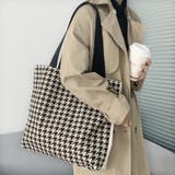 千鳥格子トートバッグ レディース 大容量 | SUNSHINE CLOSET | 詳細画像2 