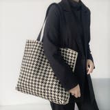 千鳥格子トートバッグ レディース 大容量 | SUNSHINE CLOSET | 詳細画像5 