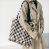 千鳥格子トートバッグ レディース 大容量 | SUNSHINE CLOSET | 詳細画像7 