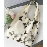 蝶モチーフトートバッグ大容量肩掛けバッグ | SUNSHINE CLOSET | 詳細画像13 