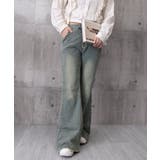 ベルボトムジーンズ レディース ヴィンテージ風ロングパンツ着やせ | SUNSHINE CLOSET | 詳細画像20 
