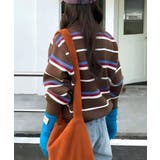 レトロ マルチボーダーポロニットレディース 長袖セーターゆったり大人カジュアル韓… | SUNSHINE CLOSET | 詳細画像5