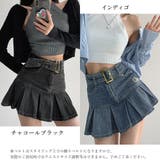 ミニデニムプリーツスカート ベルト付き | SUNSHINE CLOSET | 詳細画像2 