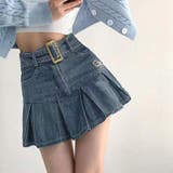 ミニデニムプリーツスカート ベルト付き | SUNSHINE CLOSET | 詳細画像8 