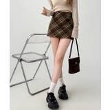 レトロチェック柄ミニスカートハイウエスト | SUNSHINE CLOSET | 詳細画像4 