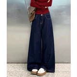 ワイドデニムパンツ 裏起毛 レディース冬 | SUNSHINE CLOSET | 詳細画像10