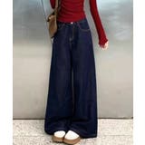 ワイドデニムパンツ 裏起毛 レディース冬 | SUNSHINE CLOSET | 詳細画像11
