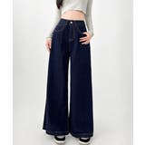 ワイドデニムパンツ 裏起毛 レディース冬 | SUNSHINE CLOSET | 詳細画像12