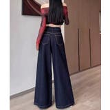 ワイドデニムパンツ 裏起毛 レディース冬 | SUNSHINE CLOSET | 詳細画像7