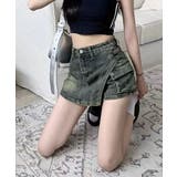 ラップスカート風デニムショートパンツ春夏 | SUNSHINE CLOSET | 詳細画像12 