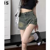 ラップスカート風デニムショートパンツ春夏 | SUNSHINE CLOSET | 詳細画像13 