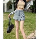 ラップスカート風デニムショートパンツ春夏 | SUNSHINE CLOSET | 詳細画像15 
