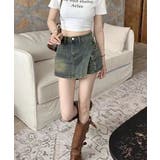 ラップスカート風デニムショートパンツ春夏 | SUNSHINE CLOSET | 詳細画像2 