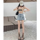 ラップスカート風デニムショートパンツ春夏 | SUNSHINE CLOSET | 詳細画像8 